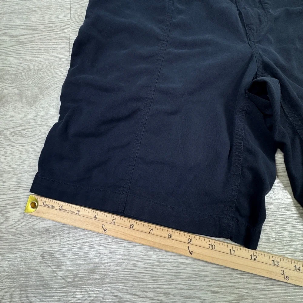 Tommy Bahama Mens Cargo Shorts Dark Navy Blue Sz 34 Tencel Cotton Casual Outdoor